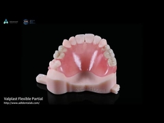 Penampilan alami Valplast Denture parsial umur panjang sangat tahan terhadap fraktur